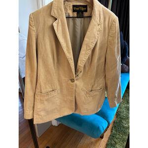 Paul Shaw Blazer, Size 14, Beige